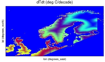 Annual mean temperature